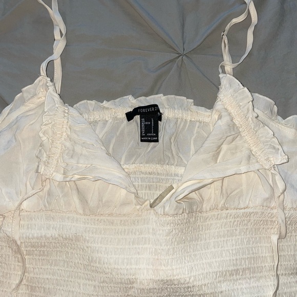 White Cami Ruffle Tank - Picture 2 of 5